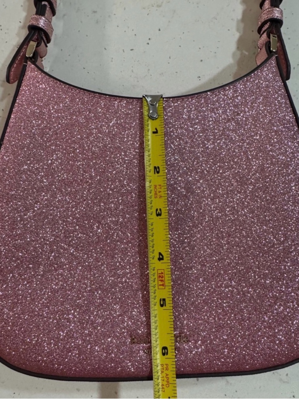 kate spade Pink Glitter Shoulder Bag with Top Handle - Picture 12 of 12